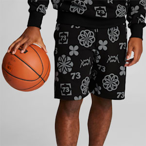 Booster Clyde Print Men's Basketball Shorts, Puma Black