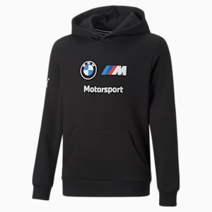BMW M Motorsport Essentials Hoodie Youth, Puma Black