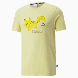 PUMA x POKÉMON Men's T-Shirt, Pale Lemon