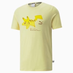 Camiseta PUMA x POKÉMON para hombre, Pale Lemon
