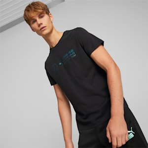 メンズ メルセデス MAPF1 メタル エナジー ロゴ Tシャツ, Puma Black