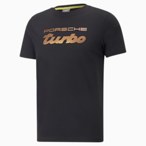 Camiseta con logo Porsche Legacy Metal Energy para hombre, Puma Black
