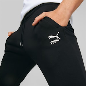Pantalones deportivos clásicos con puño para hombre, Puma Black