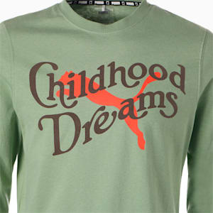 メンズ PUMA x CHILDHOOD DREAMS バスケットボール 長袖 Tシャツ, Dusty Green