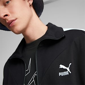Luxe Sport Men's T7 Track Jacket, Puma Black