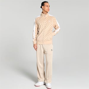 T7 Printed Track Jacket Men, Light Sand-AOP