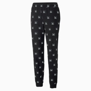 Brand Love Printed Women's Regular Fit Sweatpants, Puma Black, extralarge-IND