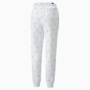 Brand Love Printed Women's Regular Fit Sweatpants, Puma White, extralarge-IND