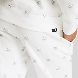 Pantalones deportivos Brand Love estampados para mujer, Puma White