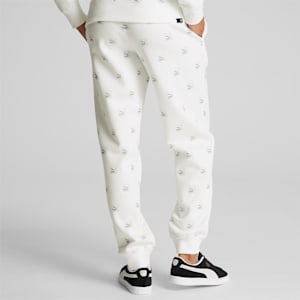 Brand Love Women's Printed Sweatpants, Puma White