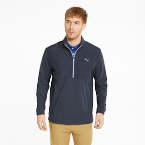 CLOUDSPUN WRMLBL Quarter-Zip Golf Jacket Men, Blazing Blue