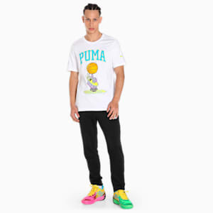 PUMA X Rick & Morty Pickle Rick Men's Basketball T-Shirt, PUMA White