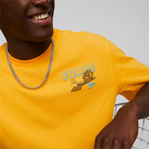 Downtown Graphic Men's T-Shirt, Tangerine