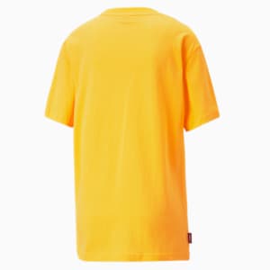 Downtown Relaxed Graphic Women's T-Shirt, Tangerine