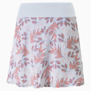 PWRSHAPE Flora Golf Skirt Women, Bright White-Carnation Pink