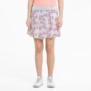PWRSHAPE Flora Golf Skirt Women, Bright White-Carnation Pink