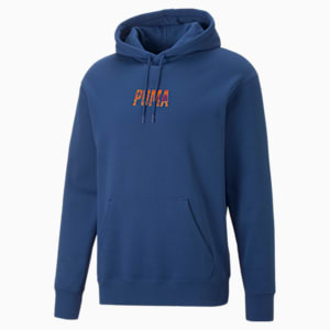 Sportswear by PUMA Men's Graphic Hoodie, Blazing Blue, extralarge
