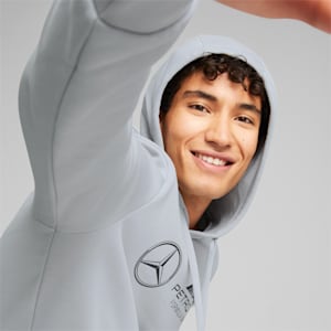 Sudadera con capucha de polar Mercedes-AMG Petronas Motorsport F1 Essentials para hombre, Mercedes Team Silver