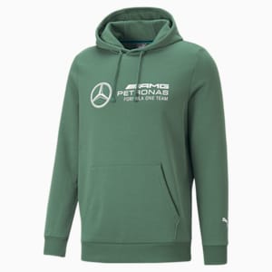 Mercedes AMG F1 Essential Fleece Men's Hoodie, Deep Forest