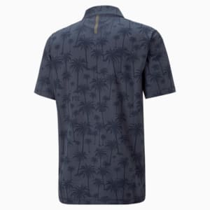 PUMA x Palm Tree Crew Palm Golf Polo Shirt Men, Navy Blazer