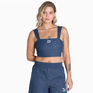 Classics Soft Ink Bra Top Women, Mood Indigo, extralarge-IND