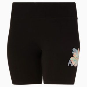 Hidden Flower High Waist 7' Women's Shorts, Puma Black, extralarge