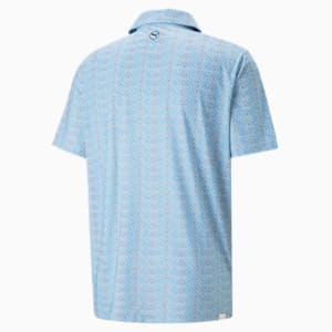 Mattr Dreamer Golf Polo Shirt Men, Navy Blazer-Lake Blue