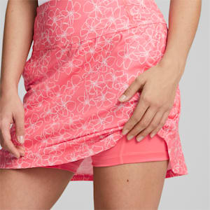 PWRMESH Island Flower Golf Skirt Women, Loveable-Bright White