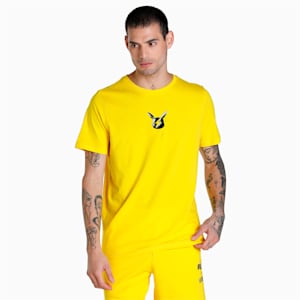 PUMA x POKÉMON Graphic Men's Regular Fit T-Shirt, Empire Yellow, extralarge-IND