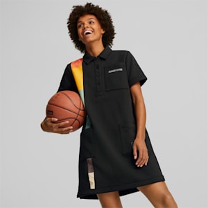 Vestido de jersey de básquetbol PUMA x BLACK FIVES para mujer, Puma Black