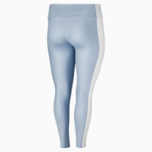 Leggings de cintura alta T7 Shiny para mujer PL, Blue Wash