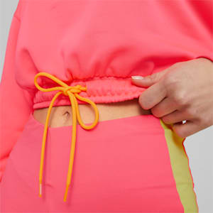 Summer Squeeze Cropped Women's Hoodie, Sunset Glow, extralarge-IND