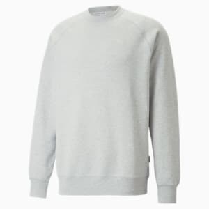 MMQ Crewneck Sweatshirt, Light Gray Heather