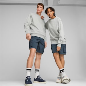 MMQ Crewneck Sweatshirt, Light Gray Heather