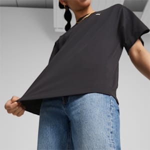 ウィメンズ YONA SUNPO モックネック 半袖 Tシャツ, PUMA Black