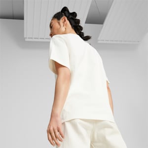 ウィメンズ YONA SUNPO モックネック 半袖 Tシャツ, Pristine