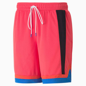 PUMA x LAMELO BALL One Stripe Men's Basketball Shorts, Hot Coral