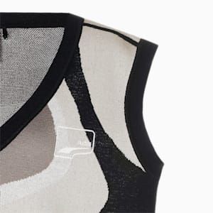 ウィメンズ アップタウン プリント KNITTED ベスト, PUMA Black-AOP, extralarge-JPN