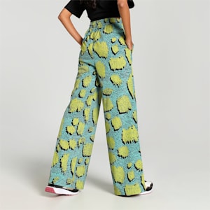 UPTOWN Graphic Women's Wide-Leg Pants, Mint-AOP, extralarge-IND