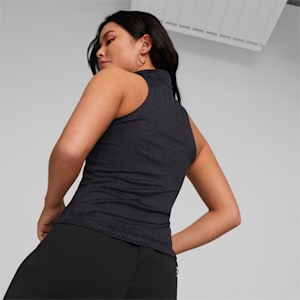 Top tejido Luxe Sport T7 para mujer, PUMA Black