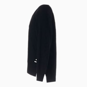 ユニセックス LUXE SPORT オーバーサイズ Vネック セーター, PUMA Black