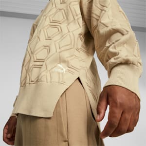 ユニセックス LUXE SPORT オーバーサイズ Vネック セーター, Light Sand
