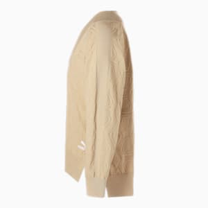 ユニセックス LUXE SPORT オーバーサイズ Vネック セーター, Light Sand