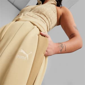 LUXE SPORT T7 Slouchy Pants Women, Light Sand