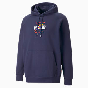 Track Meet Relaxed Fit Hoodie, PUMA Navy, extralarge-IND