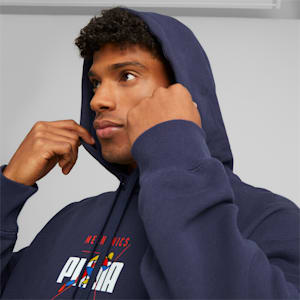 Track Meet Unisex Relaxed Fit Hoodie, PUMA Navy, extralarge-IND