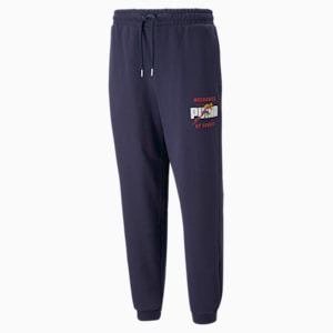 Track Meet Men's Relaxed Fit Sweat Pants, PUMA Navy, extralarge-IND