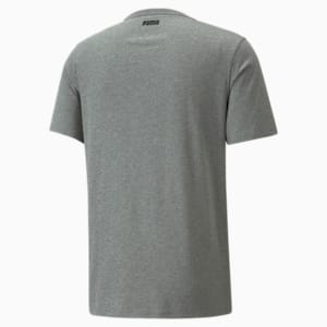 Dylan Short Sleeves Men's T-shirt, Medium Gray Heather-Puma Black, extralarge-IND