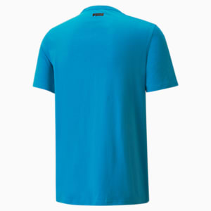 Dylan Short Sleeves Men's T-shirt, Bleu Azur