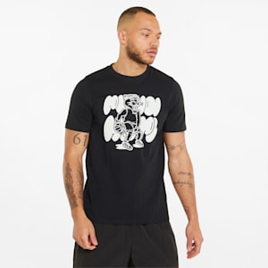 Qualifier Short Sleeve Men's T-shirt, Cotton Black, extralarge-IND